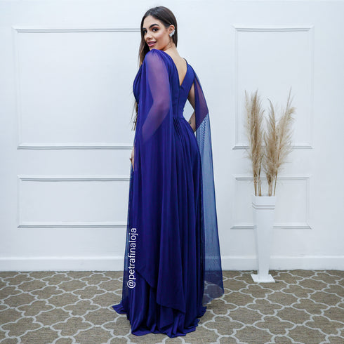 Vestido três listras pequenas com capa